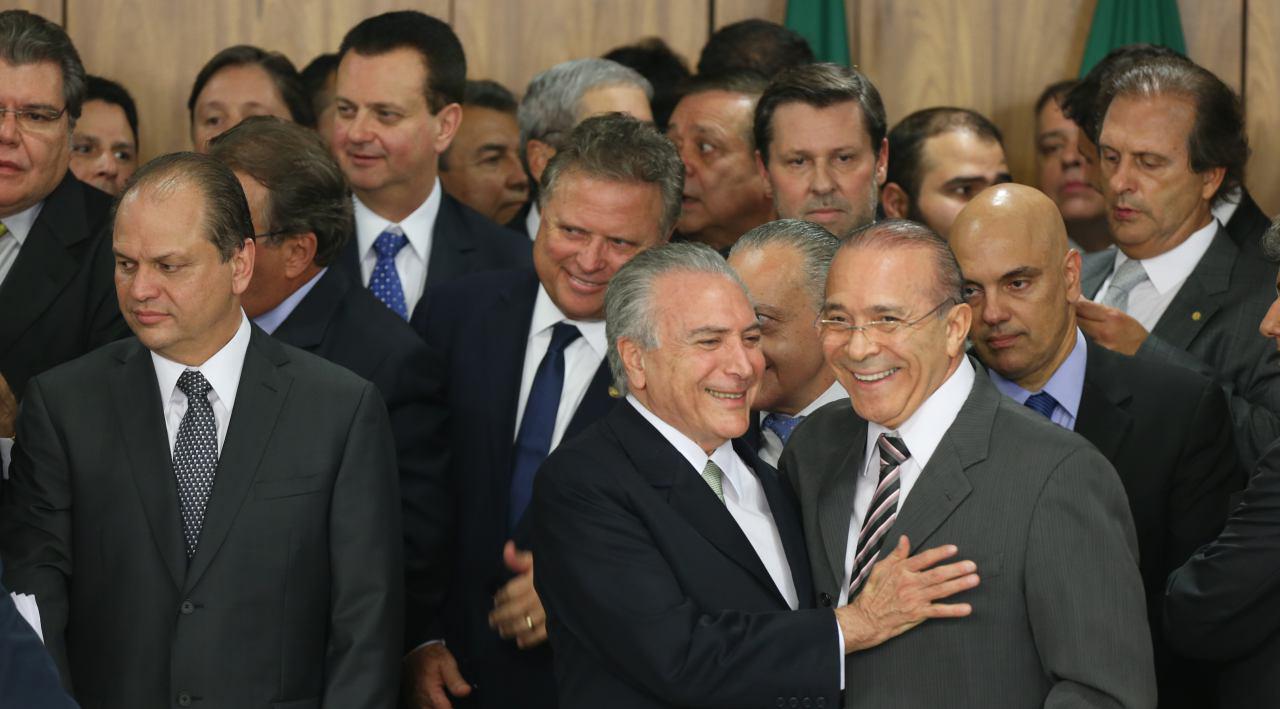 Michel Temer na posse do Ministros, de seu governo interino. Foto Lula Marques/ Agência PT.