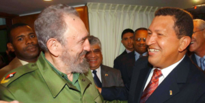 Fidel e Hugo Chavez