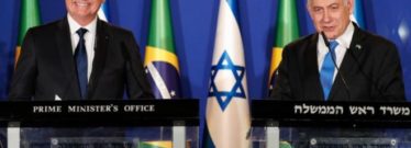 Benjamin Netanyahu e Jair Bolsonaro em Israel: contra o povo da Palestina