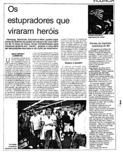 Página 3 do Jornal Mulherio, de 1987