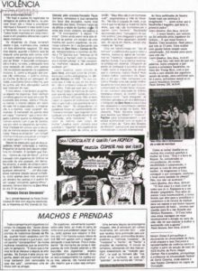 Página 4 do Jornal Mulherio, de outubro de 1987