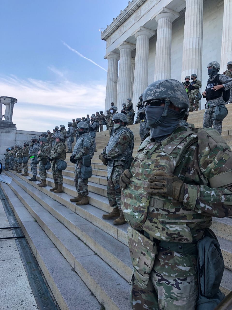 Lincoln Memorial, Washington DC: "Democracia" com violência de Estado