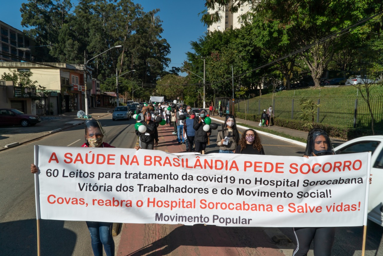 Protesto na Brasilândia pede Plano emergencial de saúde
