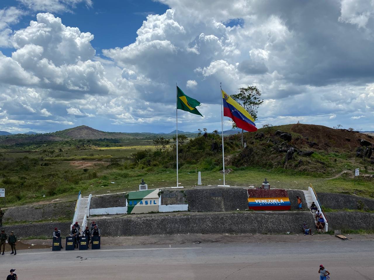 Fronteira entre Brasil e Venezuela (Foto: Martha Raquel)
