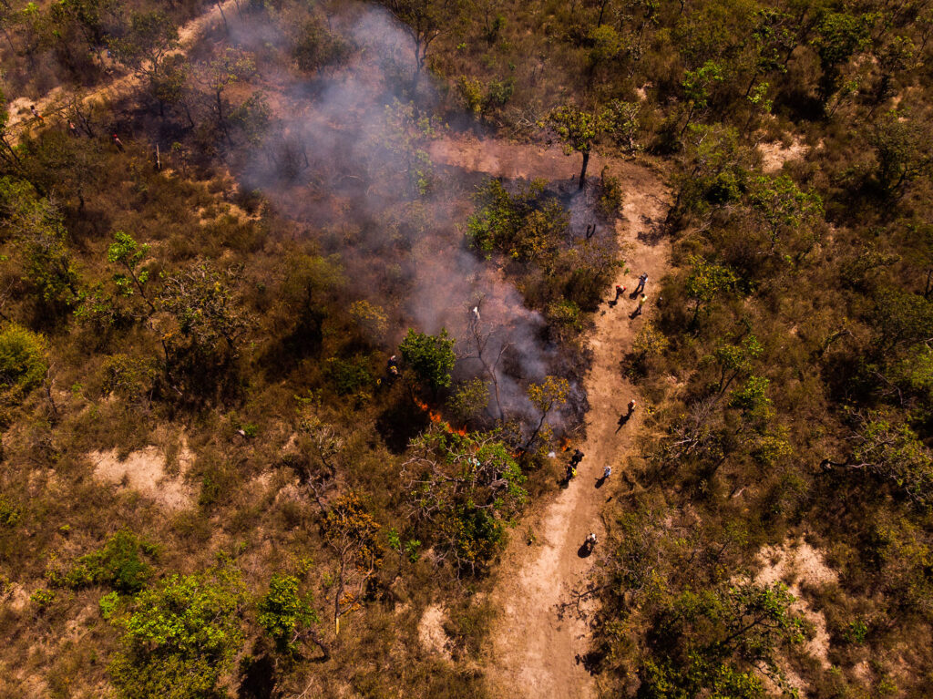 Queimada na região da Capadócia em 2019 (Foto: reprodução/brigada de Alter)