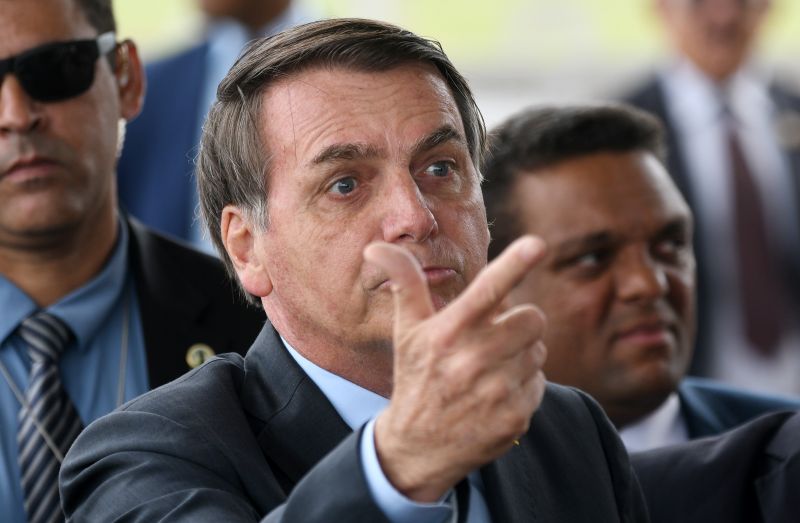 Bolsonaro exaltado. Imagem/Reprodução:Ed Alves/CB/D.A Press. Brasil. Brasilia