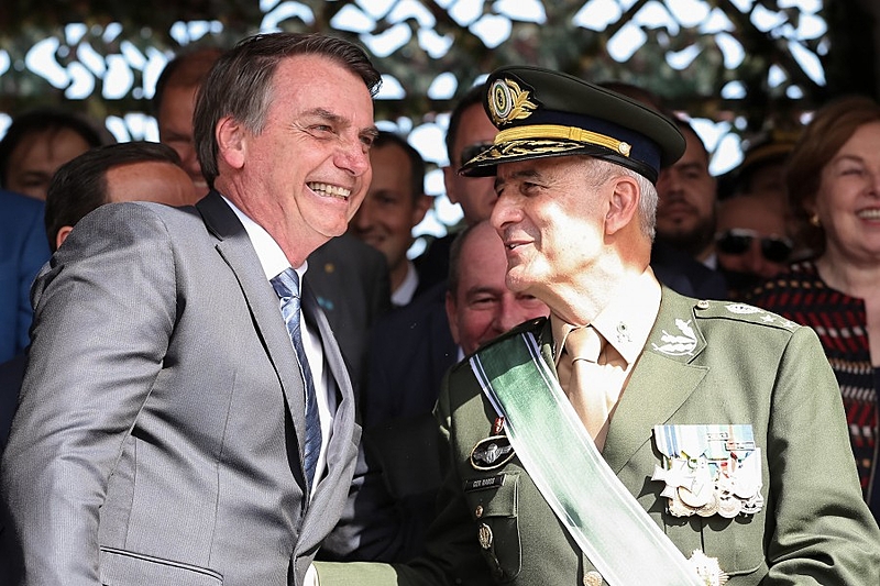 Bolsonaro e Luiz Eduardo Ramos, general. Foto/Reprodução: Marcos Correa/PR