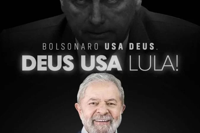 Twitter do Janones: Bolsonaro usa Deus, Deus usa Lula