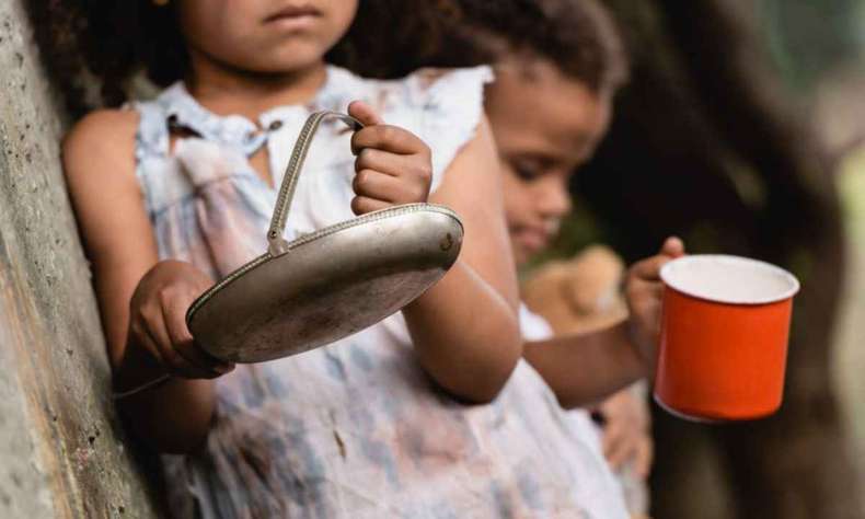 Fome infantil cresce, negros são mais afetados - Foto: Reprodução