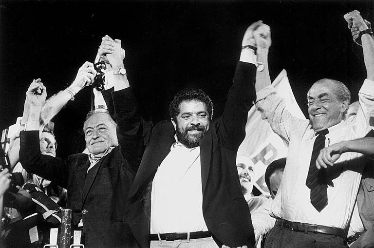 Miguel Arraes, Lula e Brizola do PDT - Foto: Reprodução