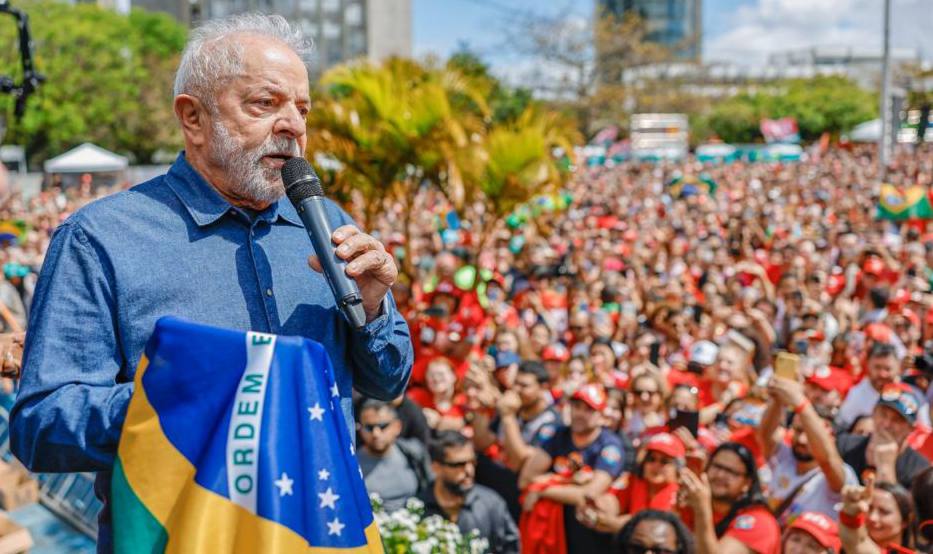 Lula em ato de Florianópolis - Foto: Ricardo Stuckert